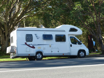 at a rest area