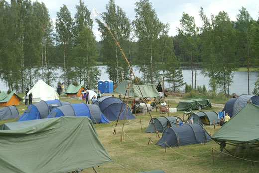 different sizes of family tents